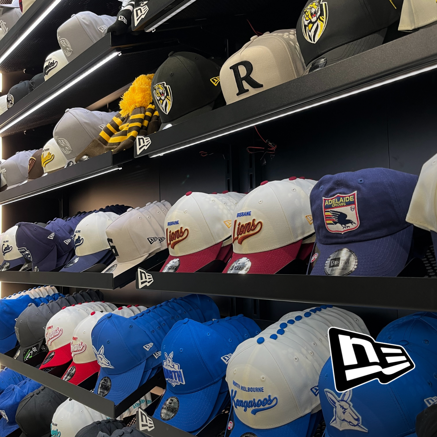 New Era Hats Wall